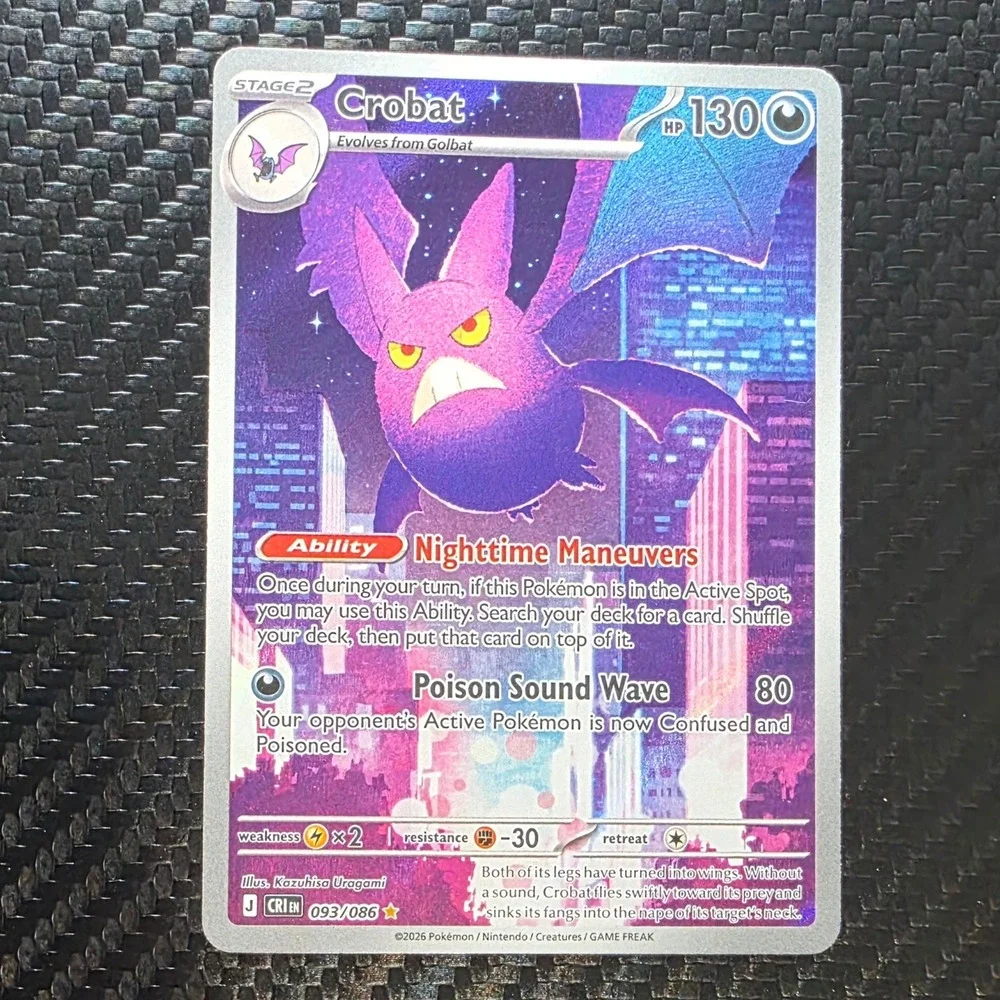 Crobat 093/086 Chaos Rising Illustration Rare Holo Pokemon TCG NM